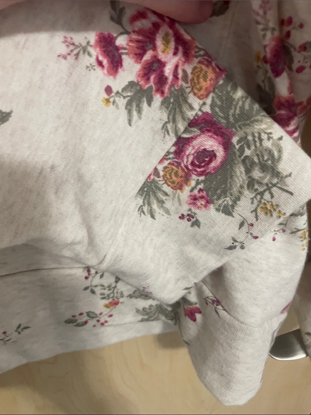 🌸 LC Lauren Conrad Floral Lightweight Hoodie Sweatshirt XL 🌸 - Picture 9 of 10